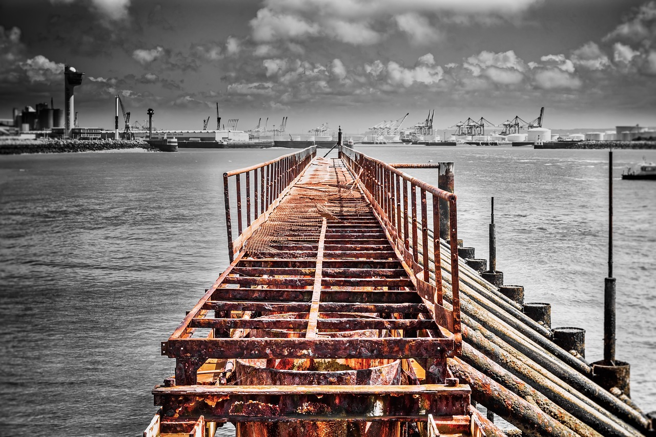 Photo of the harbour in the Port of Le Havre